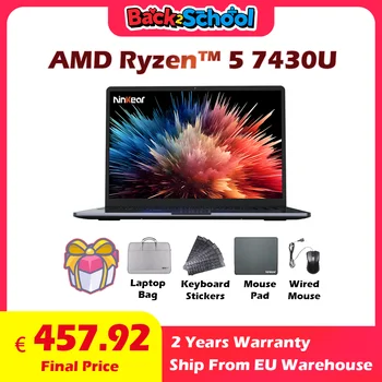 Laptop Ninkear A15 Pro AMD Ryzen ™   5 7430U Notebook con tastiera retroilluminata da 16 pollici 2,5K IPS 120Hz 16GB DDR4 + 1TB SSD Wi-Fi 6 Windows 11 1