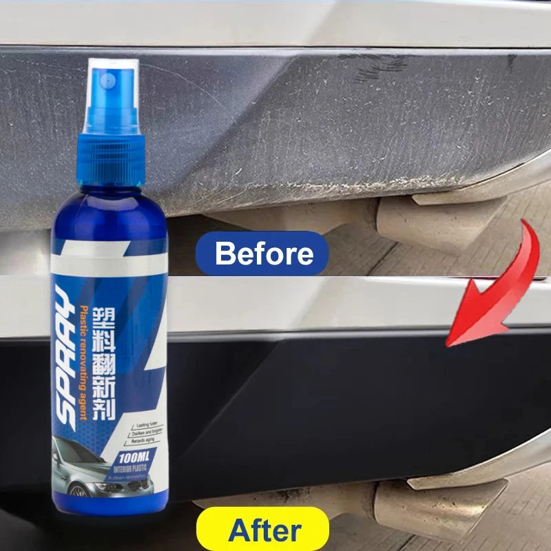 

Car Plastic Restorer Back To Black Gloss Car Cleaning Products Plastic Leather Restore Auto Polish and Repair Coating Renovator