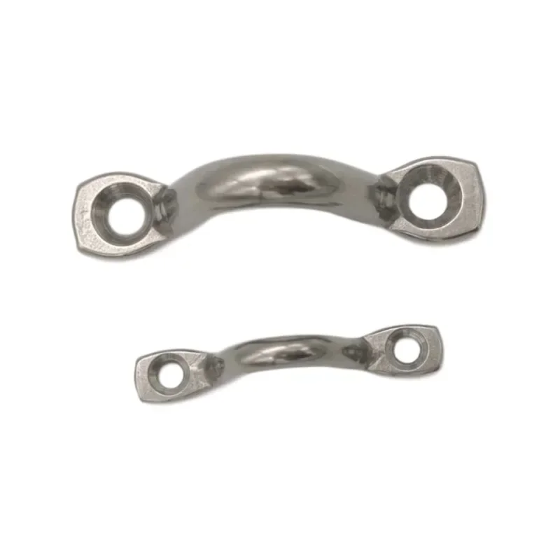 10Pcs 4mm 5mm 6mm Stainless Steel Pad Eye Strap for Boat Door Handle Pull Hardware,marine accessories,marine eye plate,marine hardware