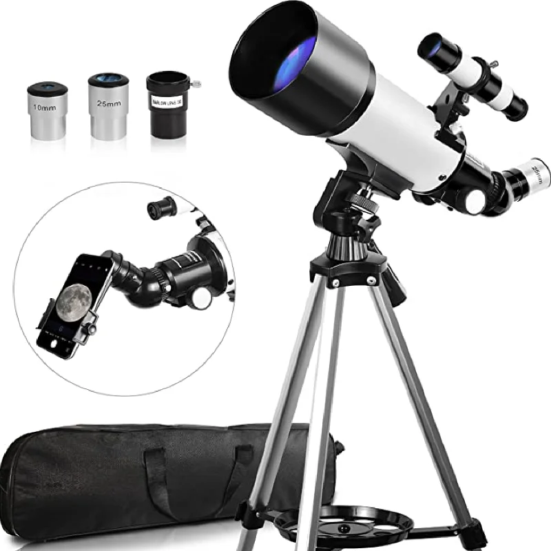 

Astronomical Telescope for Adults, Astronomy Travel Refractor, High Magnification Telescope with Carry Bag, Gift for Kids, 70mm,