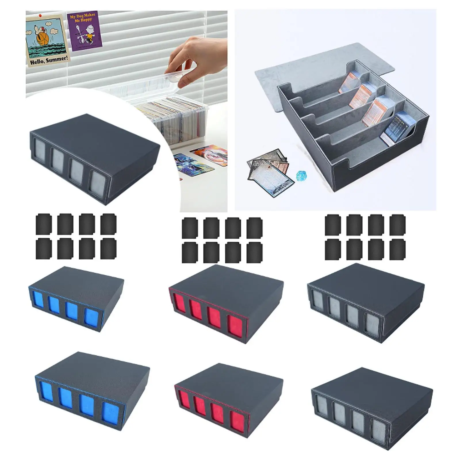 Sleek Card Collection Box for 2400+ Cards - Stylish Storage Solution Sleek Card Collection Box for 2400+ Cards - Stylish Storage Solution
