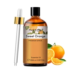 Aromatherapy Essential Oils Variety Pack - Lavender, Rose, Vanilla, Eucalyptus, Sandalwood, Pine - 100ML (Sweet Orange)
