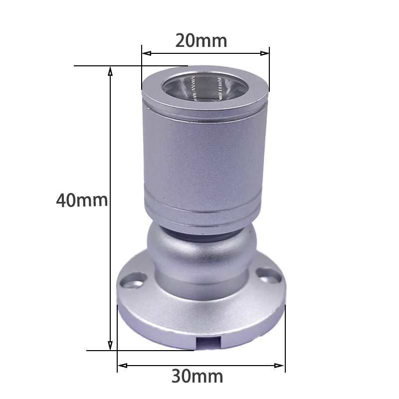 DC12V RGB LED Spotlight Room Decor Adjustable Luminous Colour Mini Ceiling Spotlight Showcase Spot 1W Black Silver White Finish 3