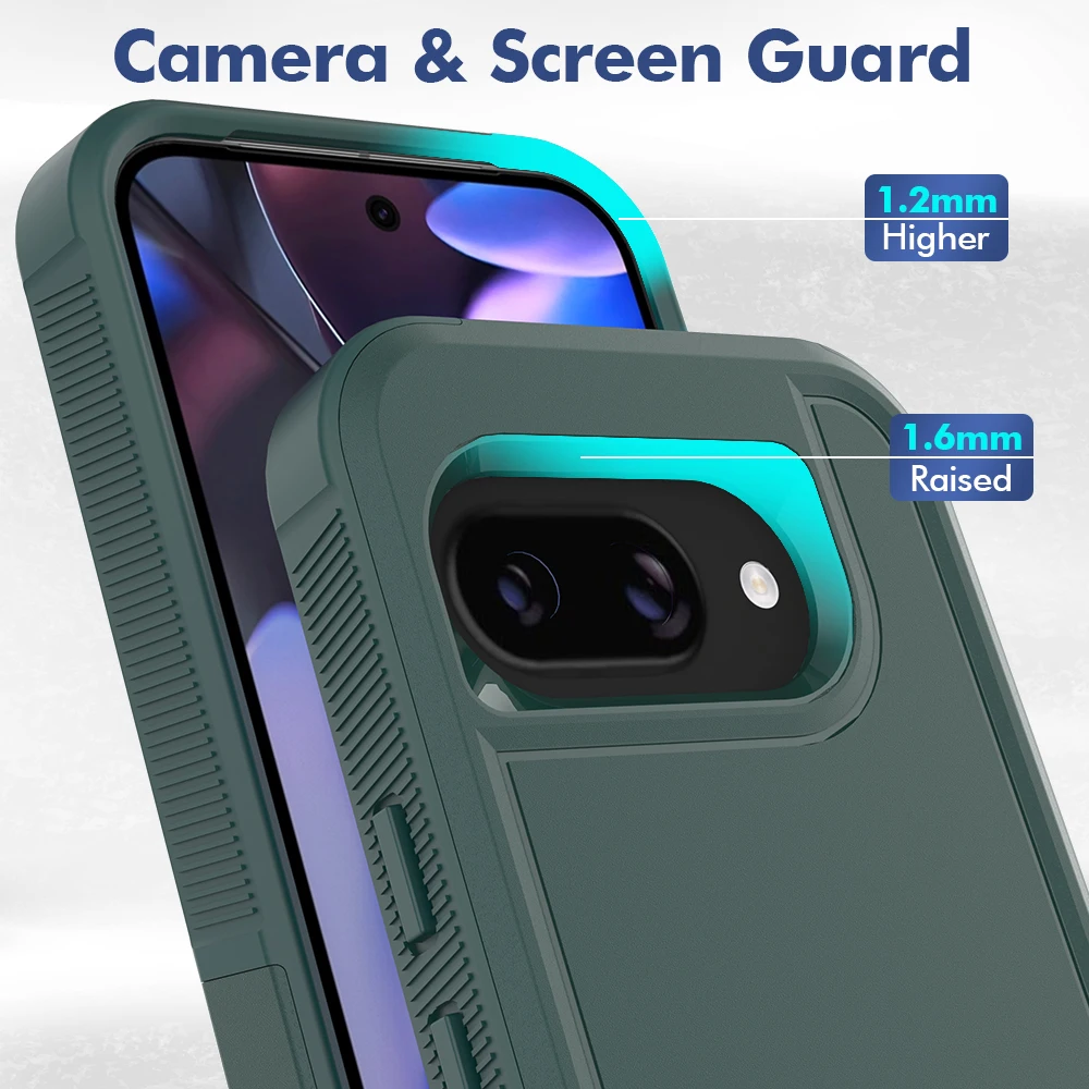 Dual-Layer Heavy Duty Armor Shockproof Dust-Proof Rugged Protective Case - PC + TPU