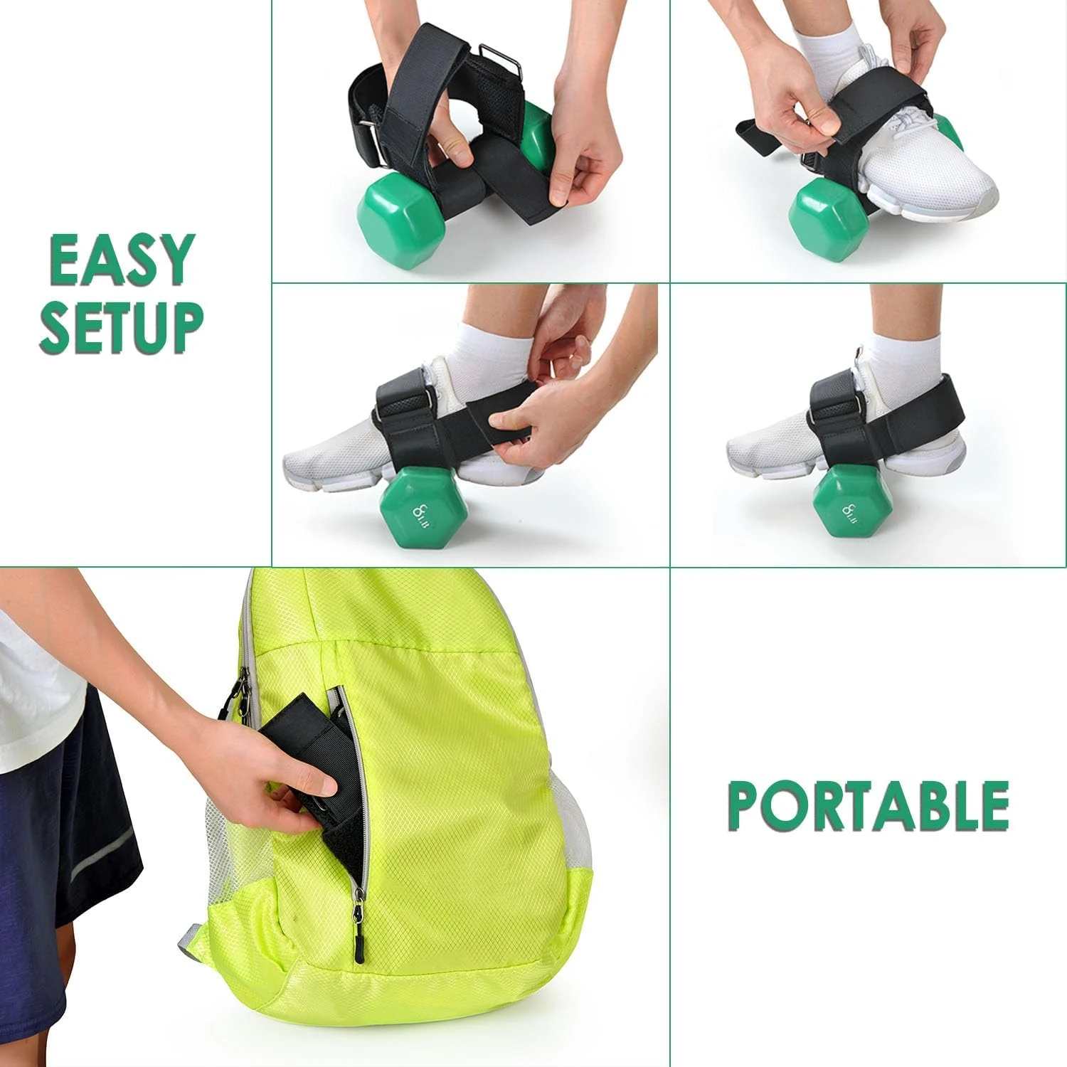Ankle Weights Strap Dumbbell Foot Strap Ankle Weights Tibialis Trainer Strap