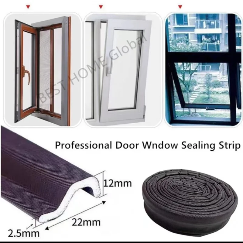 Sealing Strip Door Seal Strip Window Seal Strip Sealing Tape Rubber Seal Strip Rubber Door Weatherstripping Door Weatherstripping 40M Soundproof Foam Window Weatherproof Sliding Door Window Windproof Soundproof Door Bottom Sealing Gap Filler