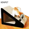 Customized Triangular Slope Cat Scratching Post Corrugated Paper Cat Toys Board Carton Scraper 'D' Wall For Cats 2