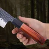 Forged 90Cr18MoV Steel Kiritsuke Knife Chef Knives Set Octagonal Handle Fish Fillet Santoku Slicing Knife for Salmon Sushi 5