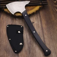 WPKOPYA German Ebony handle D2 steel (15.2 ") Full Tang multi-purpose axe, Tactical outdoor survival Axe, outdoor EDC tool axe 2