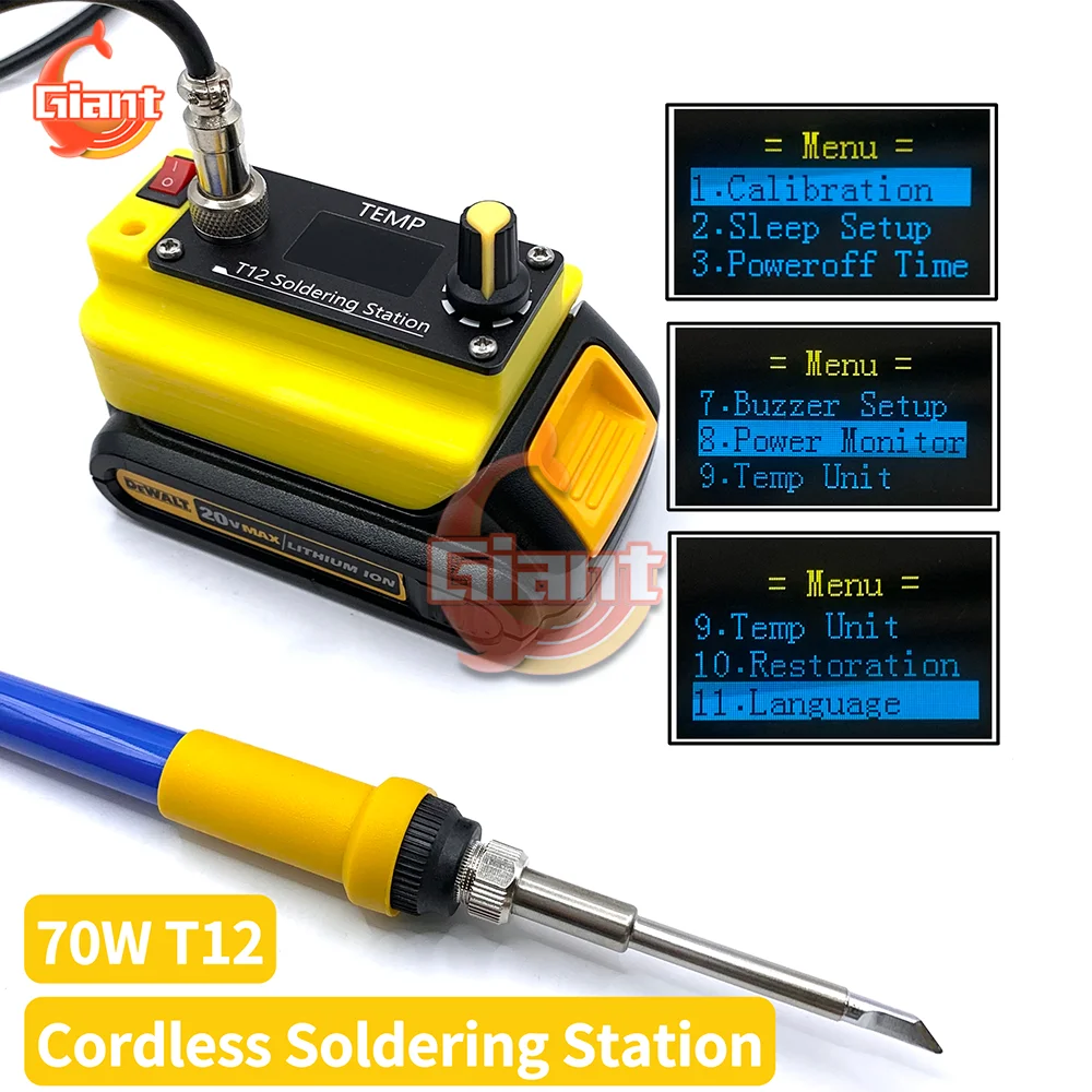 

Digital Soldering Station Wireless Electric Soldering Iron Lithium Battery Welding Rework Station PCB Motherboard Welding Tools