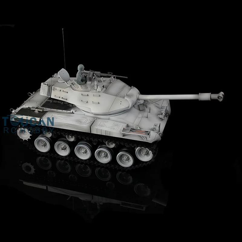 HENG LONG 1/16 Snow 7.0 Upgraded Walker Bulldog Painted White RC Tank 3839 W/ 360° Turret Steel Sprocket Wheels Car Toys Boys 2