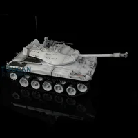 HENG LONG 1/16 Snow 7.0 Upgraded Walker Bulldog Painted White RC Tank 3839 W/ 360° Turret Steel Sprocket Wheels Car Toys Boys 2