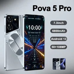 Oryginalny smartfon Pova 5 Pro wersja globalna 9300 wymiarowa 16G + 1TB 6800mAh 50 + 108MP 4G/5G telefon komórkowy z androidem do telefonu komórkowego
