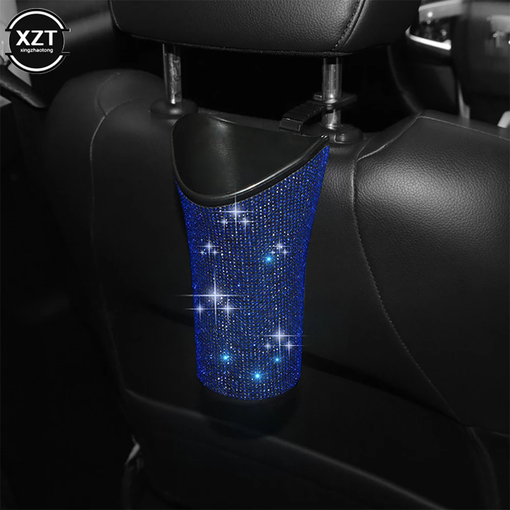 Car Umbrella Holder Storage Box Organizer Barrel Car Hanging Water Bottles Rack Bling Accessories for Woman umbrella holder car storage box