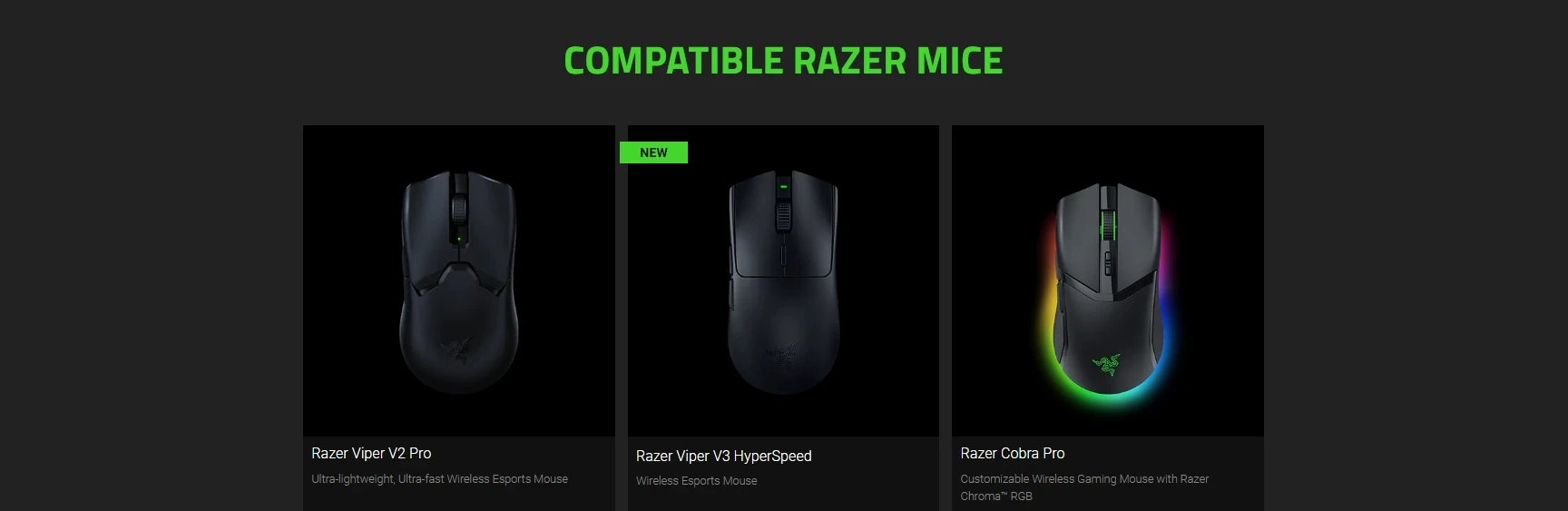 Original Razer HyperPolling True 8KHz Wireless Dongle Compatible Cobra Pro Viper V2 Pro DeathAdder V3 Pro and Basilisk V3 Pro