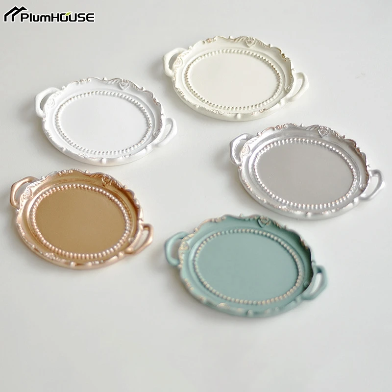 1Pcs Jewelry Plate Nordic Necklace Earrings Storage Tray Photo Props Jewelry Display Tray Room Aesthetic Decoration Accessories 3