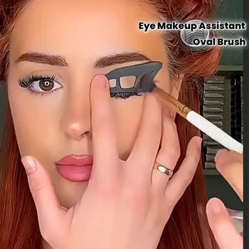 Kit per il trucco degli occhi in 3 pezzi: pennelli e stampi per ombretti, modelli rapidi per principianti, aspetto professionale facile in qualsiasi momento