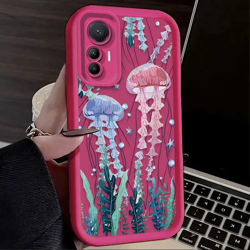 Fashion Pink Jellyfish Phone Case