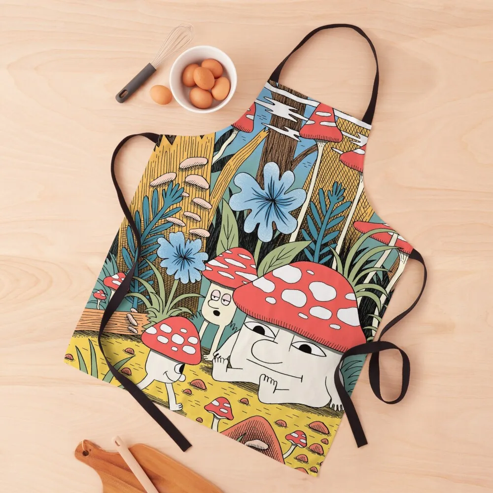 

Mushroom World Apron Kitchens Woman Women's Kitchen Apron