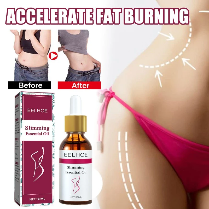 Slimming Oil Fat Burning Waist Belly Lose Weight Slim Down Firming Body Shaping Natural Plant Massage Essential Oils
