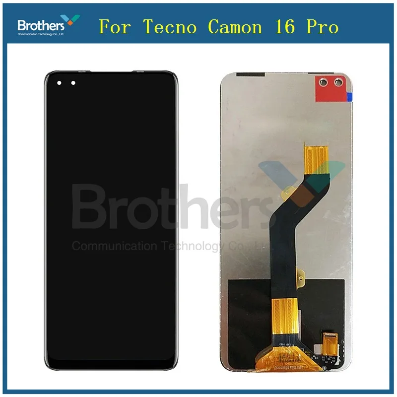 

ЖК-дисплей для Tecno Camon 16 Pro CE8, сенсорный экран в сборе с дигитайзером для camon 16 pro, дисплей с рамкой