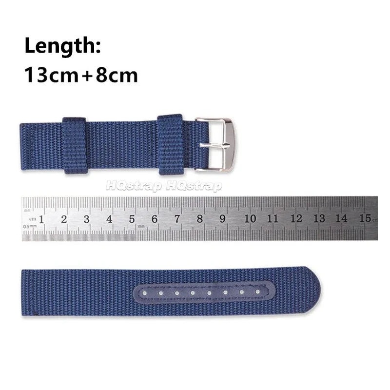 Breathable Woven Nylon Quick Release Watch Band - Soft Canvas Replacement Strap