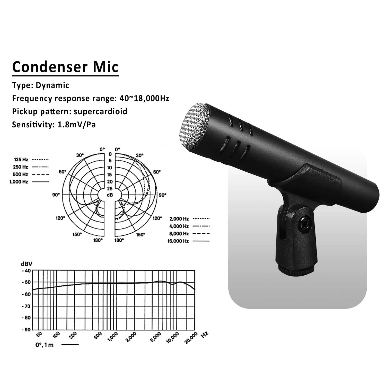 Professional Instrument Microphone Accessories For Bass Guitar Jazz Drum images - 6