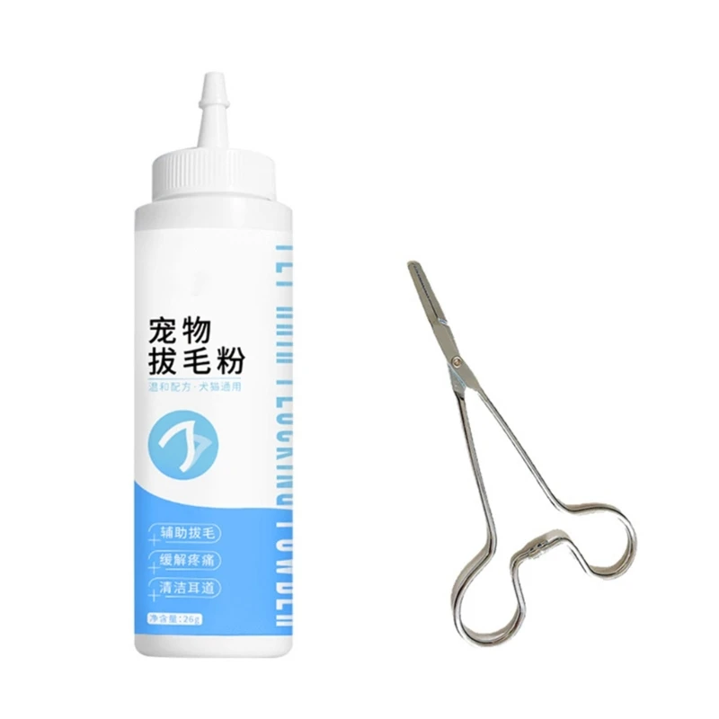 

Multipurpose Cat Dog Ear Cleaner Pet Ear Powder Mild&Non-irritating Cleanser Reduces Itchy Ears, Ear Cleanser Powder 26g