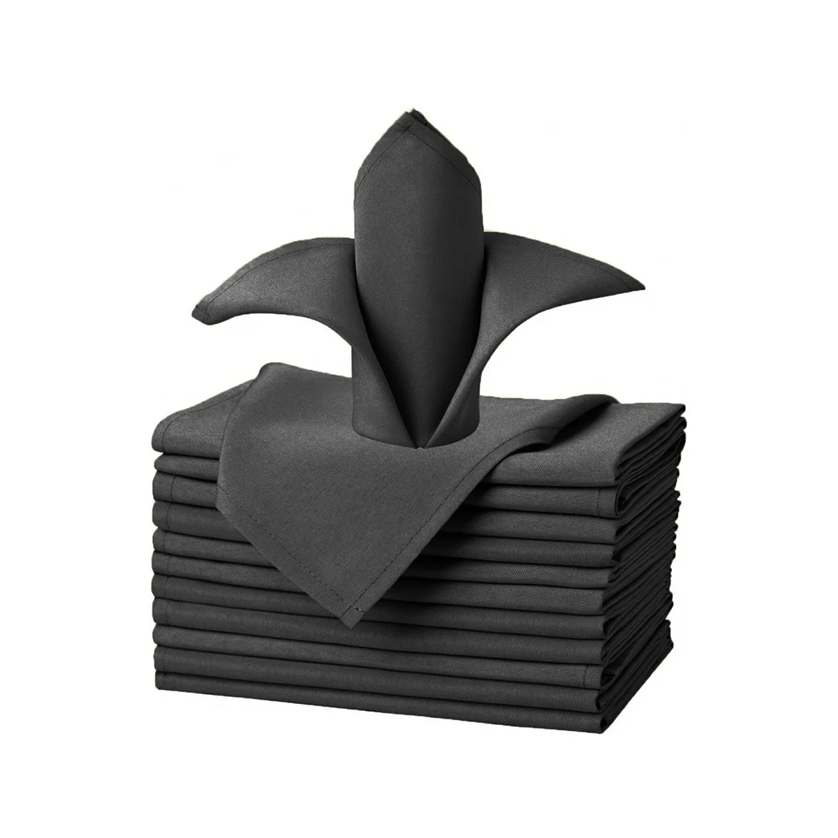 Set Of 6/12/24 40x40cm Table Cloth Napkins Durable Polyester Thicken Placemat Reusable for Kitchen Dining Wedding Decoration