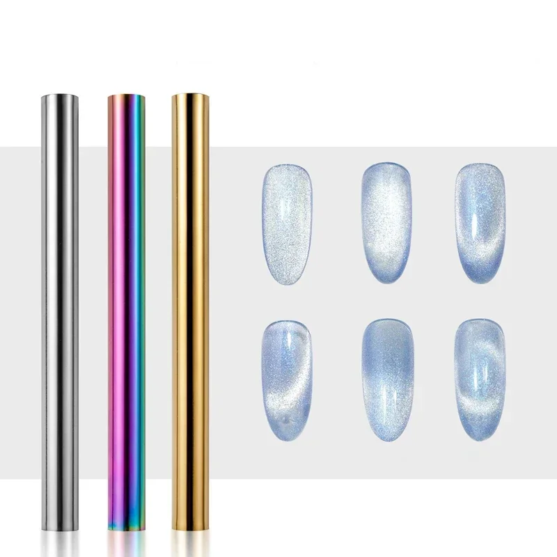 Nails Strong Magnetic Rod Manicure Multi-function Magnet Nail Salon Cat Eye Long Strip Magnet French Nail Stick for UV Gel