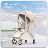 Poussette bébé tout-terrain inclinable et pliable, poussette parapluie ultra-légère pour enfants 2