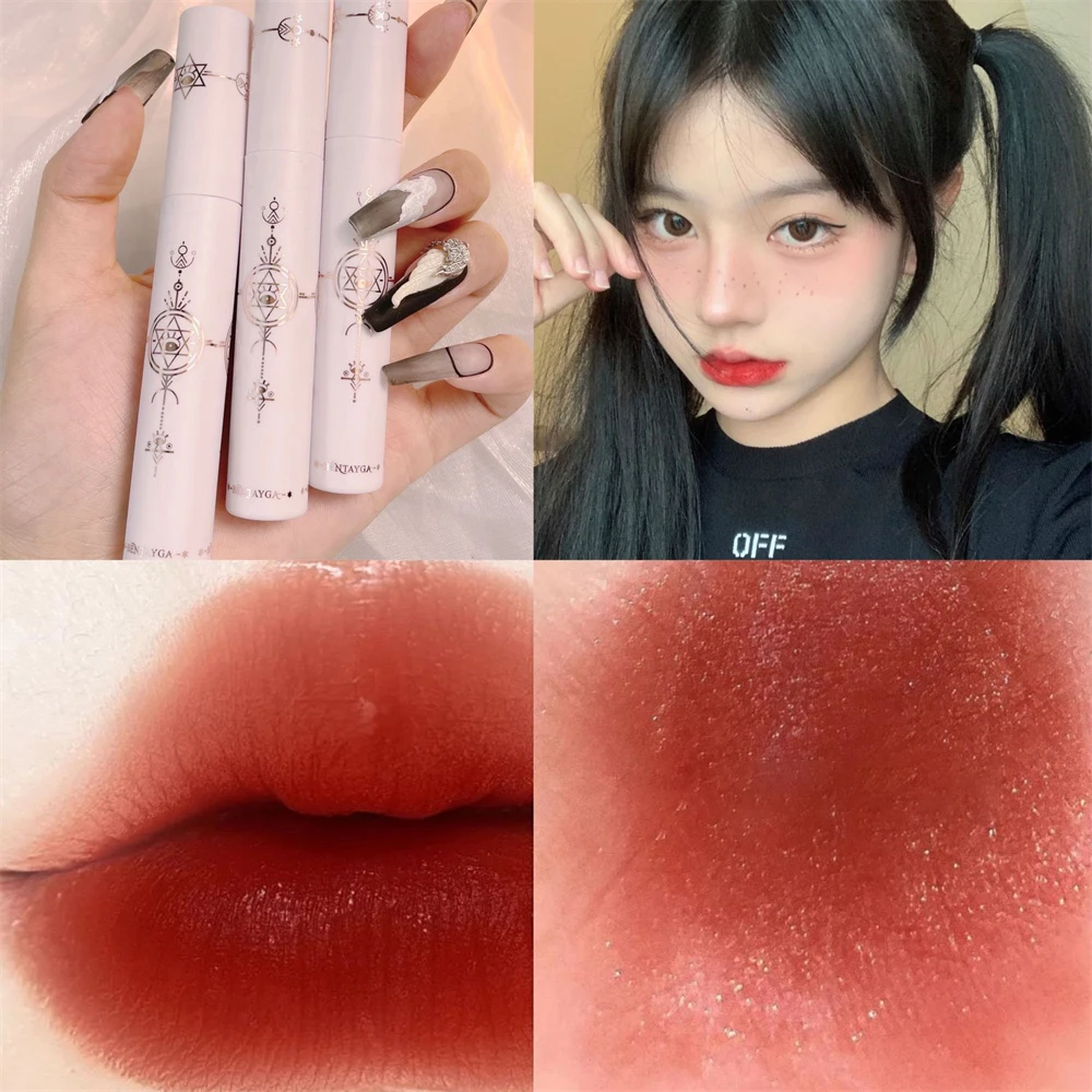 

BENTAYGA 6 Colors Lip Glaze Star Mist Matte Moisturize Waterproof Non-stick Cup Lip Mud Long Lasting Lipstick Makeup Cosmetic