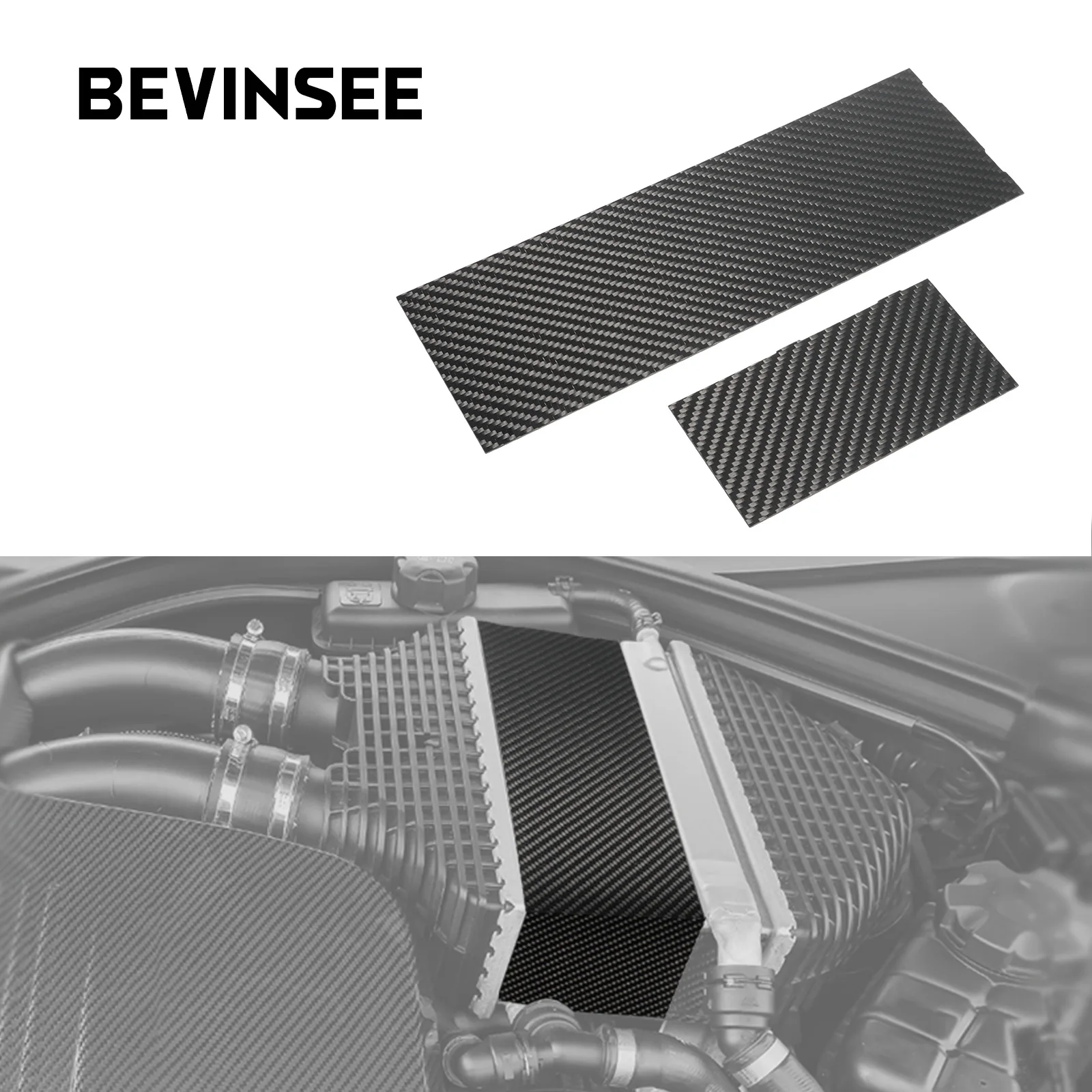 Carbon Intercooler Cover Charge Cooler Decorative Cover For BMW S55 Engine M3 F80 M2 F87 M4 F82 F83