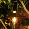 Retro Hanging Solar Lamp Outdoor Waterproof Tungsten Bulb Decorative Light For Garden Patio Yard Decor 2