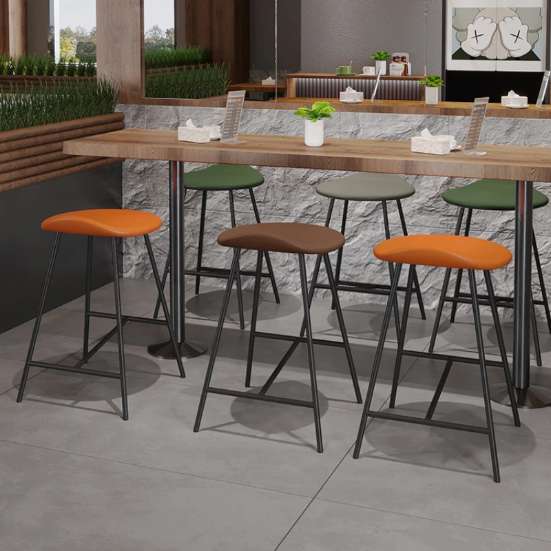 

Accent Kitchen Bar Chair Nordic Retro Coffee Island Dining Chairs Balcony Counter Tabourets De Bar Sandalye Furniture HD50BY