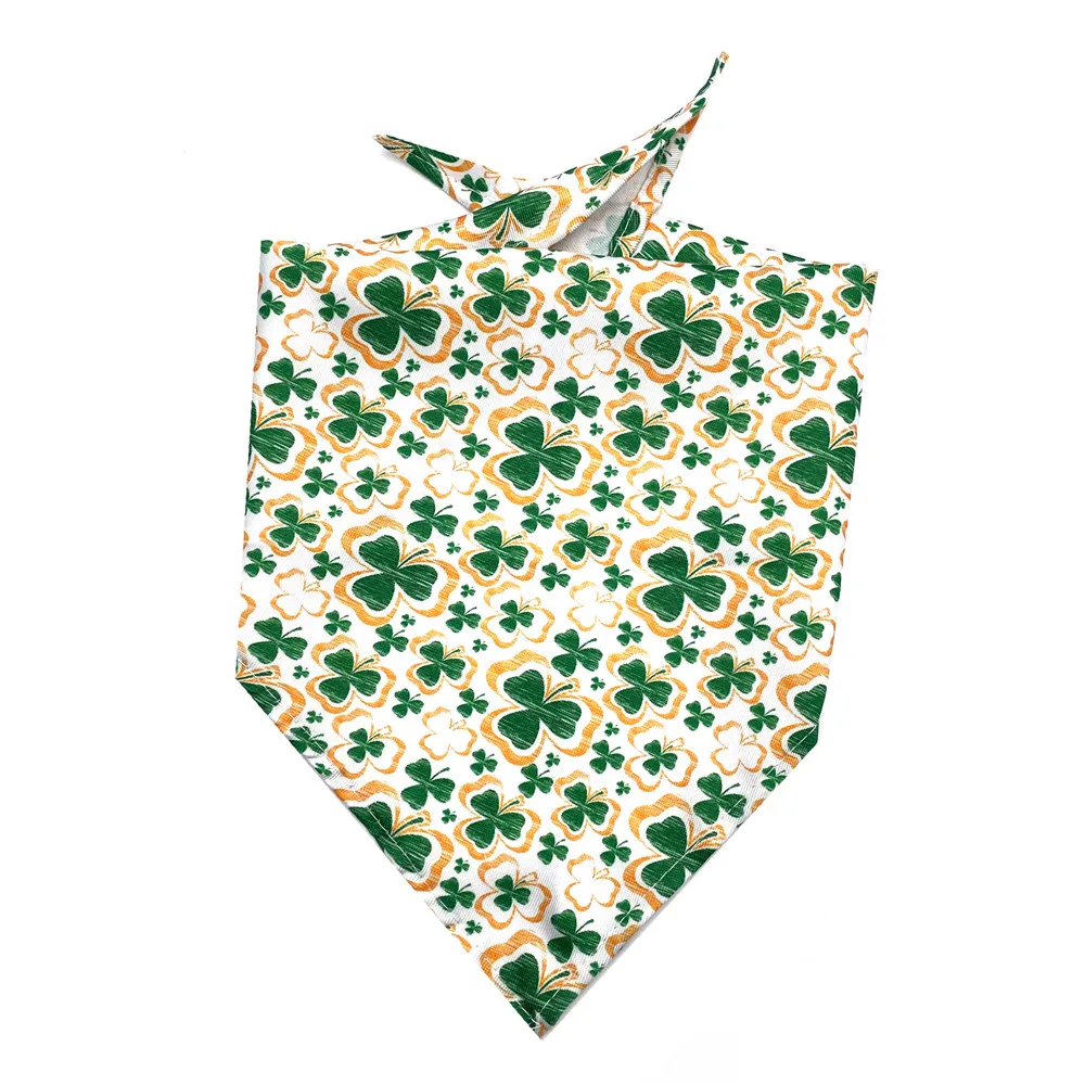 Title 16, 30/50pcs ST Patricks Day Pet Dog Bandana Acces...