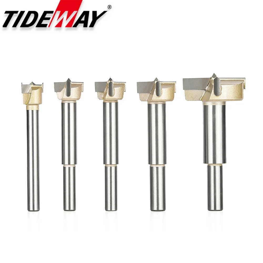 Tideway 1pcs Forstner 팁 목공 도구 세트 목재 보링 드릴 비트 셀프 센터링 텅스텐 카바이드 구멍 톱 커터