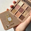 NOVO Embroidered 9-Color Eye Shadow Palette Glitter Pearly Eyeshadow Nude Long Lasting Korean Charming Eyes Makeup Cosmetics 5