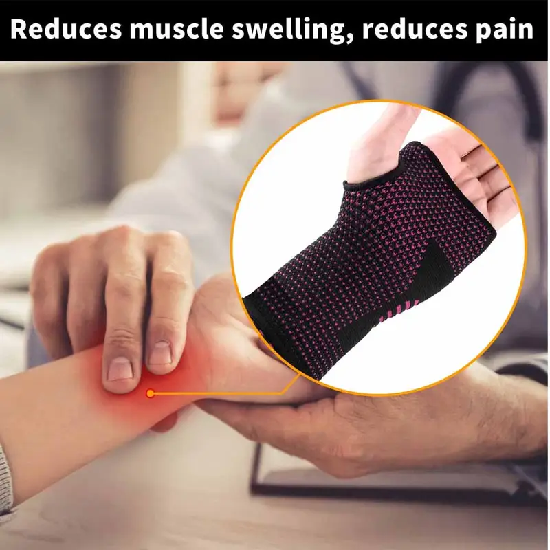 1Pc Wrist Compression Sleeve for Carpal Tunnel &Pain Relief Treatment,Wrist Support for Arthritis,Tendonitis,Sprains wrist brace - Image 5