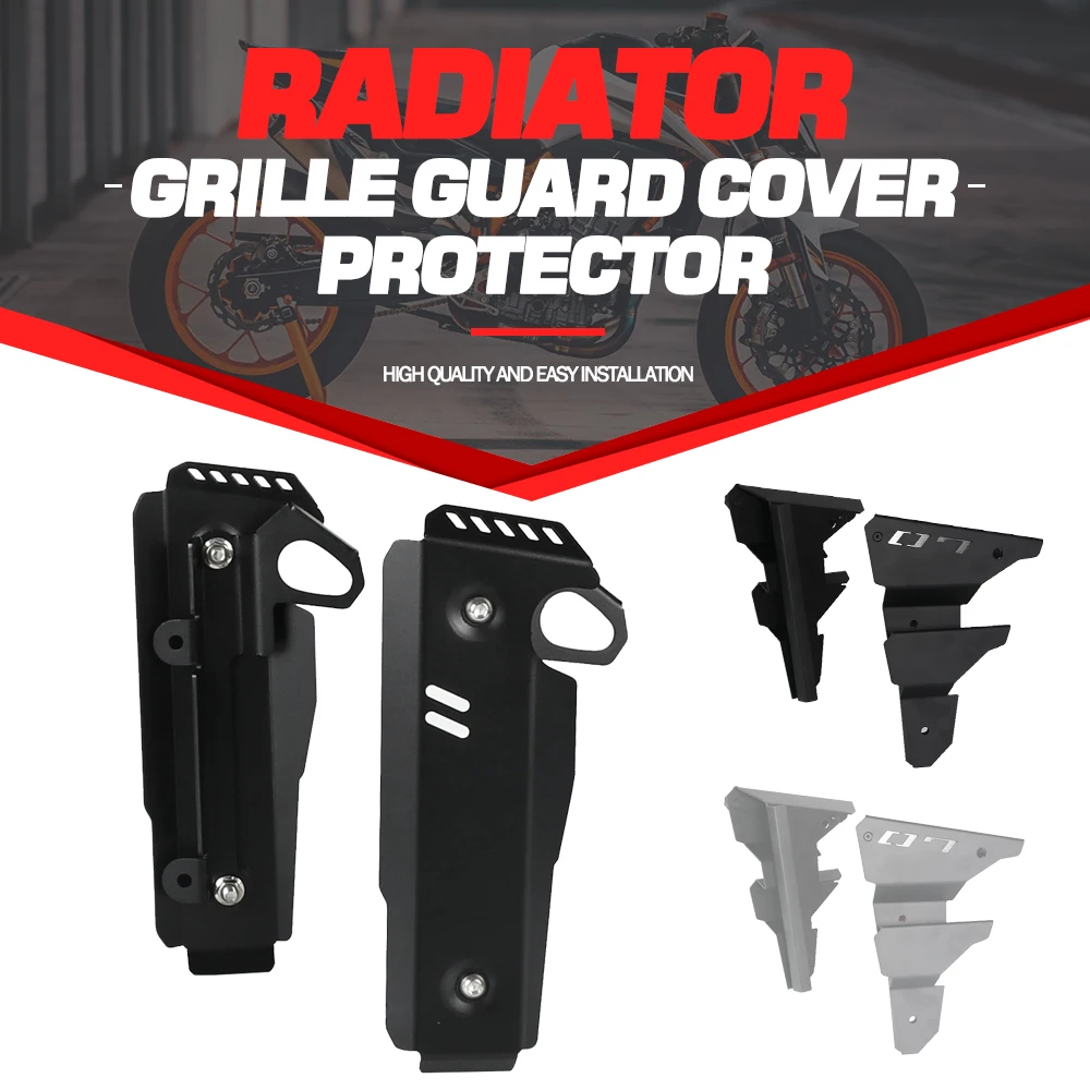 

MT07 FZ07 Radiator Cooling Tank Side Guards Protector Inner Radiator Side Cover For YAMAHA MT-07 2018 2019 2020 2021 2022 2023