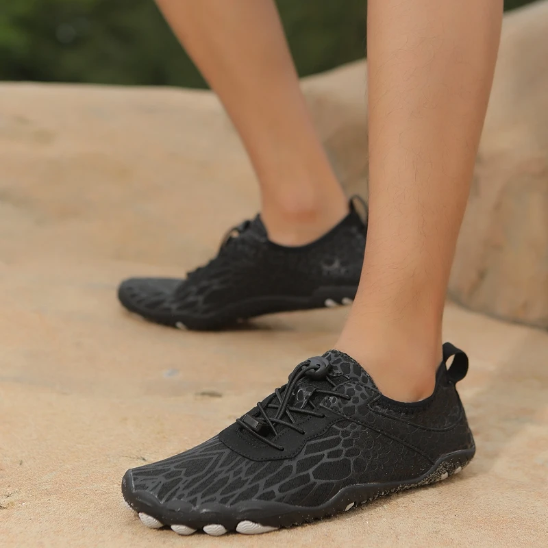Five Finger Barefoot Shoes Men Aqua Shoes Water Beach Sandals Women Breathable Outdoor Sports Wading Slippers