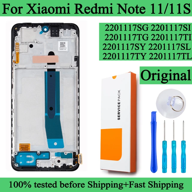 Pantalla LCD Super AMOLED de 6,43 pulgadas para Xiaomi Redmi Note 11,  montaje de digitalizador con pantalla táctil, 2201117TG