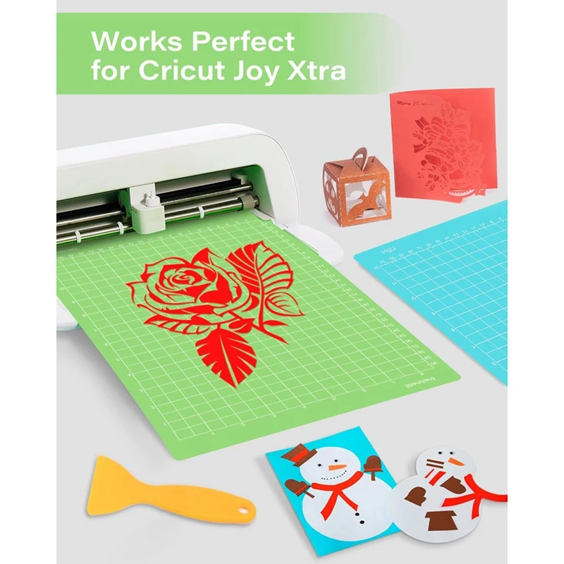 Cricut Joy Xtra용 NEW-6Pcs 커팅 매트, 재사용 가능한 공예 커팅 매트, 접착 액세서리 교체, 12X8.5In