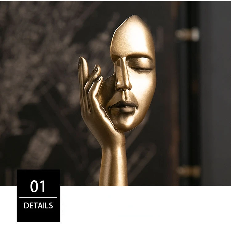 Thinking figures-abstract-statue-futuristic-art-craftsmanship-resin -by-qwox-shop-com