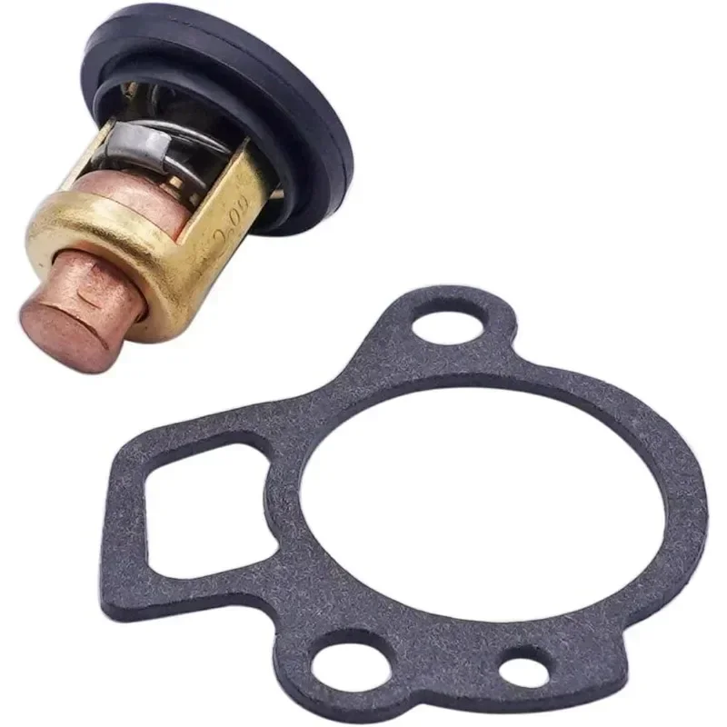 OUNENG NEW Marine Thermostat 6G8-12411-01 6G8-12411-02 6G8-12411-03 Gasket 65W-12414-00 Compatible Yama-ha 4 Stroke 9.9-70HP