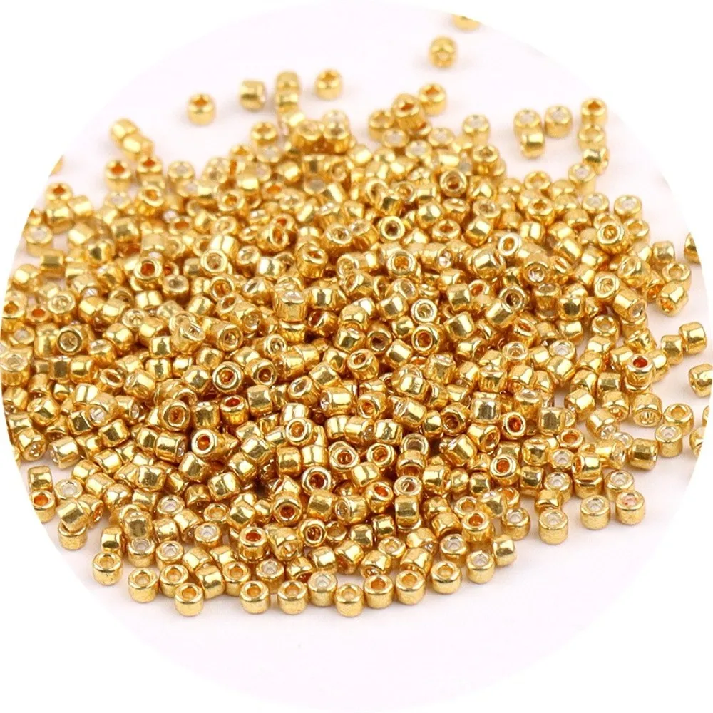 720 Piece Set of 2mm Metallic Glass Beads