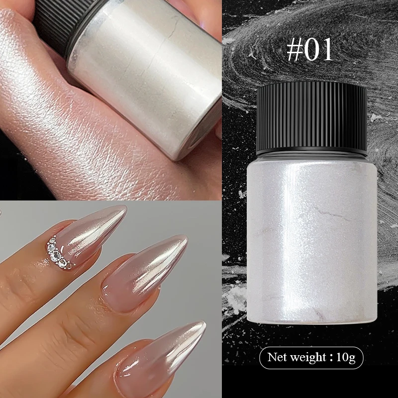 10g Pearl Aurora Nail Powder for Manicure