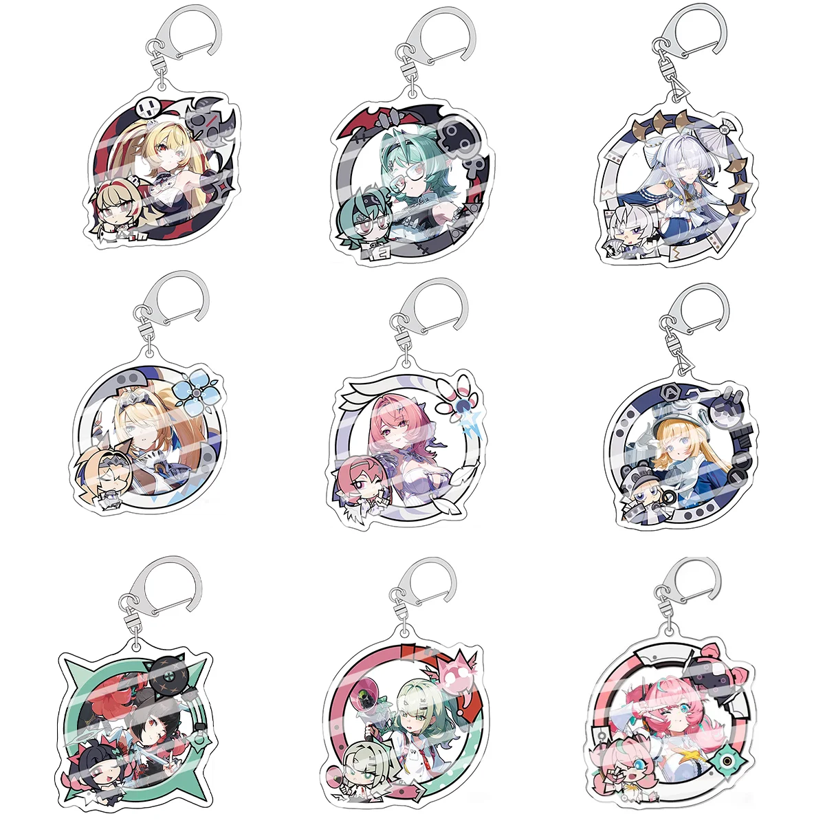 Zenless Zone Zero ZZZ Schlüsselanhänger Claret Roxy Remielle Sigird Velina Norma Starlight Billy Promeia Anime-Fans Sammlerstück Geschenk