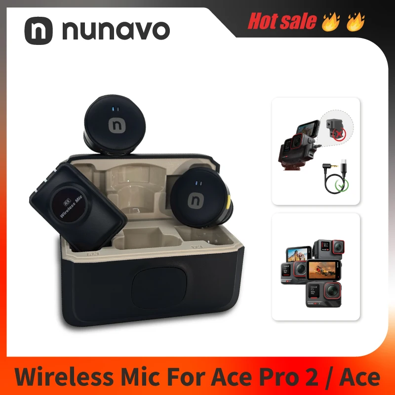 Micro sans fil pour Insta360 Ace Pro 2/Ace Pro/Ace - 2in1 Lot
