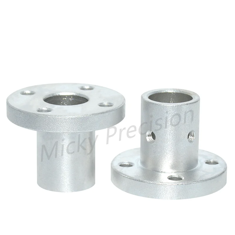 Guide shaft support Long Sleeve Round Flanged Mount Type Shaft Supports Linear Motion Automation Components Diameter 3 4 5 6